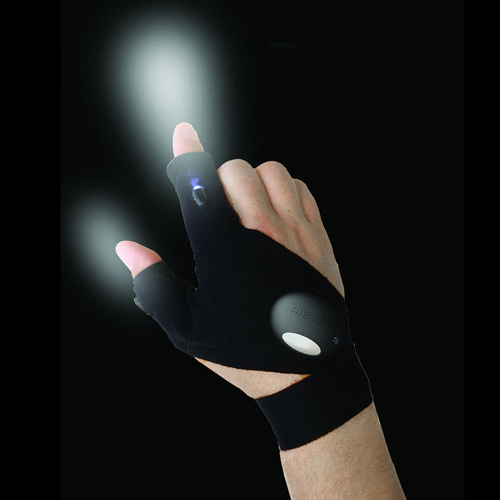 Fingerless Glove LED Flashlight Torch - thehappywallet