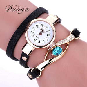 Luxury Gold Eye Gemstone Dress Watch - thehappywallet