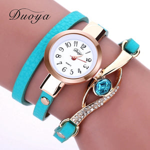 Luxury Gold Eye Gemstone Dress Watch - thehappywallet