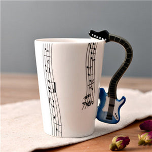 Violin Ceramic Cup - thehappywallet