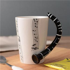 Violin Ceramic Cup - thehappywallet