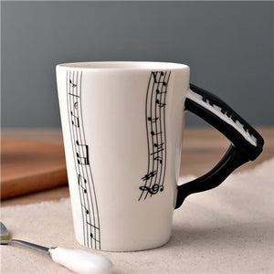 Violin Ceramic Cup - thehappywallet