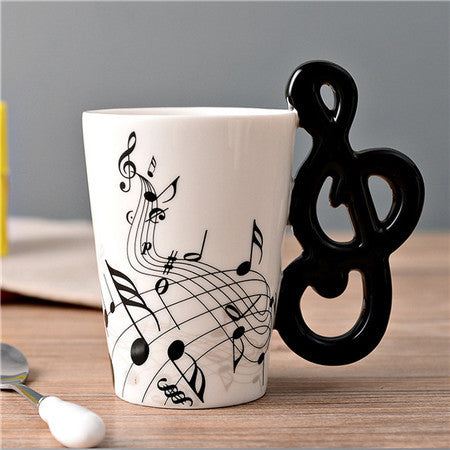 Violin Ceramic Cup - thehappywallet