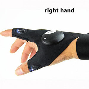 Fingerless Glove LED Flashlight Torch - thehappywallet