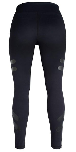 Dual-Striped Fitness Leggings - thehappywallet